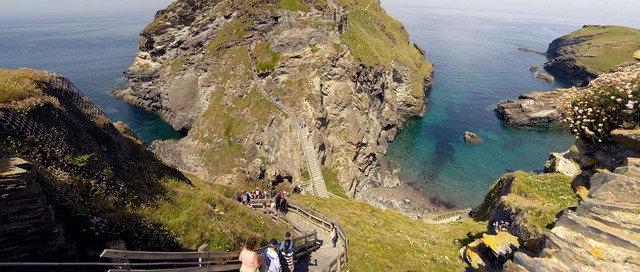 tintagel arthur chateau cornouailles anglais